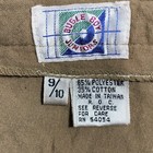 Bugle Boy Juniors Shorts Womens 9 10 Khaki Tan Pleated High Waist Vintage 90s