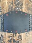 Vintage Leather Motorcycle Jeweled Kidney Belt