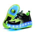 Kids Cool Led Shoes Roller Skate Shoes Fashion Light Wheels Sneakers Girls Boy 