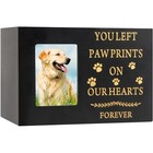 Personalized Wooden Pet Urn Dog Cat Ashes Memorial W  Photo Frame   Bag New