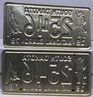 1978 South Dakota National Guard License Plate Pair Plates Nos 2546
