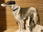 Art Deco Era Gotha Porcelain Borzoi Russian Wolfhound Figural Group  b 33 