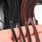 5yards Thickness 2mm Genuine Leather Flat Thong Leather Cord String Rope For Diy