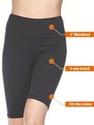 3 Pack Women   s Biker Shorts High Waist Soft Stretch Yoga Workout Activewear