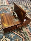 Rare 19th-century Antique American Mahogany Inlaid Compartment Box
