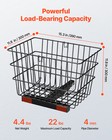 Vevor Scooter Rear Basket Heavy Duty Mobility Basket With Handle 1 In Receiver