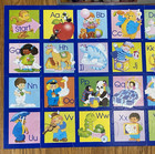 Vintage Rainbows Rabbits   Roses Phonics Alphabet Puzzle 1986 Complete Discovery