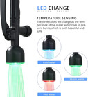 Black Kitchen Faucet With Pull Down Sprayer commercial Led Kitchen Faucet single