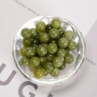 Natural Chinese Green Jade Smooth Round Beads 4mm 6mm 8mm 10mm 15 5   Strand