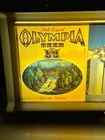 Vtg 1970s Olympia Beer Ice Cold Lighted Sign Come Taste Olympia s World 30 