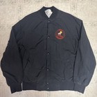 Vintage Ted Nugent 80   s World Bowhunters West Ark Black Nylon Jacket Size Small