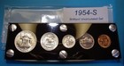 1954-s Mint Silver Set U s  Coins Lustrous Choice To Gem Brilliant Uncirculated