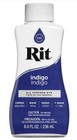 Rit All-purpose Liquid Dye 8 Oz  indigo  -same Day Shipping Free Delivery