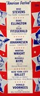 Bell Telephone Hour  american Festival  1959 Jazz music Tv Show Cardboard Poster