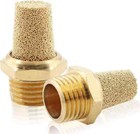 12 Pcs Air Pneumatic Mufflers Silencer Brass Pneumatic Exhaust Muffler 1 4 Npt M