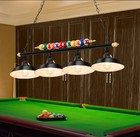 Adjustable Pool Table 4-light Metal Lamp Shade Billiards Light Fixture Game Room