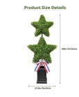 4 Ft Patriotic 2 Stars Topiary   Way To Celebrate