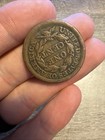 1853 1c Braided Hair Large Cent - Raw - Great Detail   Nice Looking Coin 4
