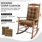 2 Pack Indoor Outdoor Patio Cushions Rocking Chair Seat Cushion Set With Ties Us