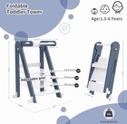 Kids Kitchen Step Stool  Foldable Toddler Tower  Height Adjustable Toddler St   