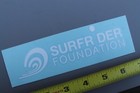Surfrider Foundation Beach  blemished  White V59c Vintage Surfing Sticker Decal