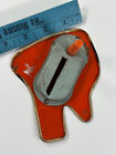 Vtg Halloween Noisemaker  U s  Metal Toy Ratchet Tin Litho Rare Witch