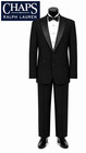 Men s Black Chaps Ralph Lauren Tuxedo With Flat Front Pants  Shirt    Bow Tie