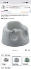 Bumbo Infant Floor Seat Baby Sit Up Chair With Adjustable Harness  Cool Gray 