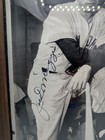 Joe Dimaggio Autographed Framed Photo 11x9 Wood Frame