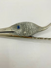 Vintage Italian Figural Bird Or Duck Head Heavy Duty Metal Paper Clip letter Hol