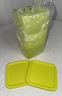 Tupperware Basic Brights Green Yellow Containers Lot 8 Pc  Some New