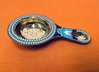 Russian Silver Enamel Strainer
