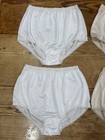 Vtg National Panties 100  Nylon Cotton Gusset Granny Sheer Lace Sz 8  Lot Of 4