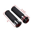 Black Motorcycle 1  Handlebar Hand Grips W switches Controls Housing For Harley
