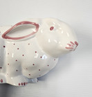 Tiffany   Co Bunny Rabbit White Pink Polka Dots Girl Piggy Bank Made In Austria