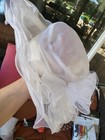 Kentucky Derby Church Dress Hat For Women White Fascinator Bridal Feather Os