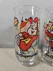 Set Of 4 Alvin   The Chipmunks   Chipettes 1985 Hardees Drinking Glasses Vintage