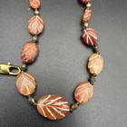 Ancient Etched Carnelian Agate Beads Necklace