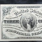1863 3 Cents 3rd Issue Fractional Currency Higher Grade Civil War Us Note