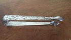 Antique American Federal Bright Cut Silver Sugar Tongs Unmarked 19th Century