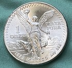 1985 Mexico Large 3 6cm Onza Victory Eagle 1 Troy Silver Ounce Mexican Coin