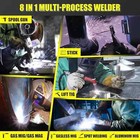 8 In 1 Aluminum Welder 200a 120 240v Gas Gasless Lift Mig Tig Welding Machine