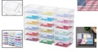 Storage Box Containers Clear Plastic Stackable Organizer Small Pack 18