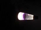 Vintage  1997  Lava Lite Lamp Black Purple Wax In Box Read Ad
