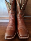 Tony Lama 12 D Style 6976 Men   s Stockman Rust Tuscan Goat Leather Cowboy Boots
