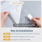 Rabbitgoo White Window Film Opaque Privacy Static Cling Sticker Heat Control