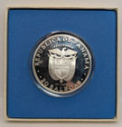 1974 Panama Simon Bolivar 2oz Balboas Sterling Silver Proof Coin  - Rk352