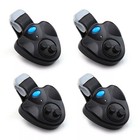 4pc Fishing Bite Alarm electronic Led Clip On Fish Rod Fishing Bite Sound Alarm