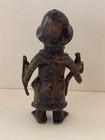 Benin Bronze African Soldier Figure Nigeria Tribal Sculpture Antique Style