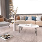 14 Inch Metal Bench Coffee Table Legs  Set Of 4  Black